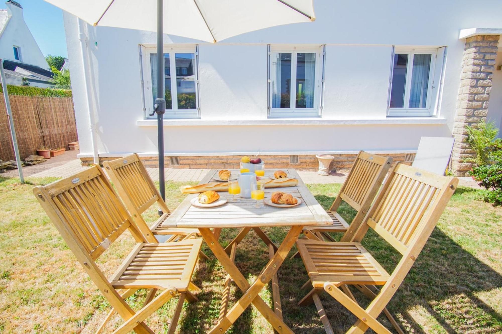 -Le Sentier- Elegant T3 Avec Jardin Proche Mer Конкарно Экстерьер фото